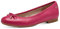 Tamaris COMFORT Damen Ballerinas aus Leder mit Schleife, Rosa (Fuxia), 36 EU