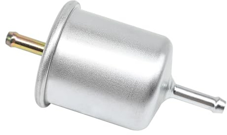 OXCANO Fuel Filter PF-1100 33023 Compatible with Nissan Tsuru, Frontier, Pathfinder, Infiniti QX4, Compatible with Nissan Infiniti 1983-2004 Fuel Injected Gasoline Engines (Silver)