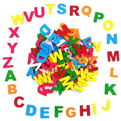120 Letras Adhesivas de Espuma Multicolor, Autoadhesivas y Seguras para Niños, Perfectas para Aprendizaje y Decoración en Casa y Escuela, Incluye Alfabeto Completo de la A a la Z