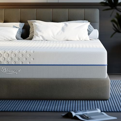 Blisswood Single Mattress | Cool Gel Memory Foam Mattress With Temperature Control & Quick Rebound Foam for 3ft Bed | 15cm Thick | Body Support | Spinal Alignment & Pressure Relief | (90x190x15 cm)