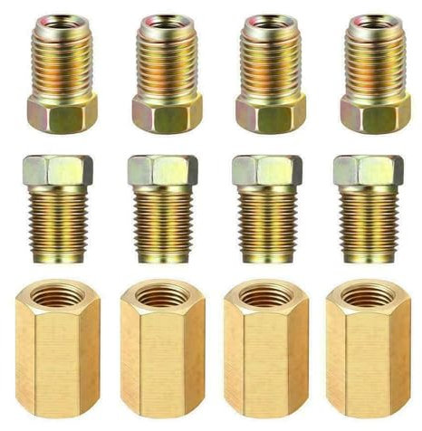 GAYCLG Líneas de Freno Cable de Freno con Revestimiento de Polietileno, Tuerca Invertida, unión Hembra para jardín, Interior, 0,95 cm, 1 Juego de Accesorios, racores, Tubo