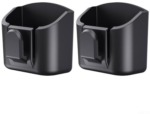 Lot de 2 boîtes à clés de voiture avec poches de rangement pour clés, télécommandes et cartes, adaptées pour les tableaux de bord et les consoles de voiture
