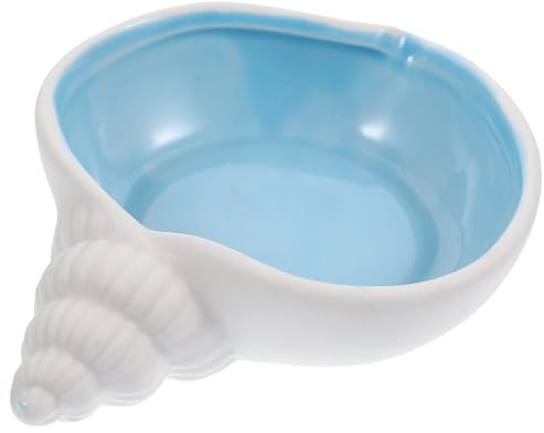 Tofficu Piatto Decorativo Conchiglia in Ceramica Bianca per Gioielli e Snack, Vassoio Elegante per Atmosfera Estiva e Decorazioni Casa Mare