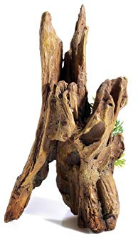 CLASSIC Driftwood Column Aquarium Ornament – 160 x 120 x 295 mm | Fits 60L biOrb Tanks | Hand-Painted Resin Decoration for Freshwater Aquariums