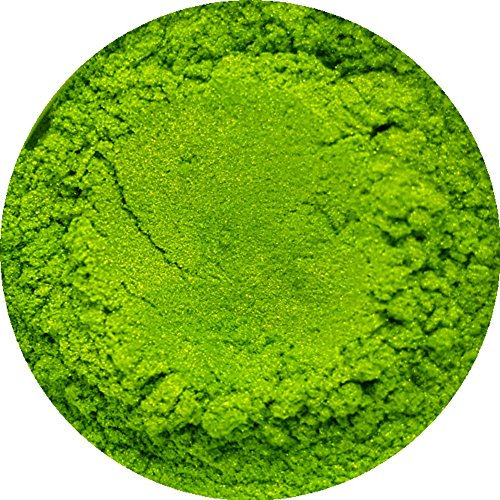 Polvere di mica cosmetica, 3g-50g, colore verde lime, per sapone, ombretti, sfere per il bagno