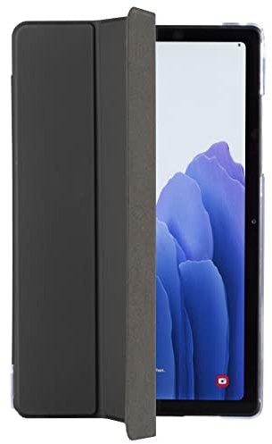 Hama Hülle für Samsung Galaxy Tab S7 FE/S7+/S8+ 31,5 cm 12,4 Zoll (aufklappbares Case für Samsung Tablet, Schutzhülle mit Standfunktion, transparente Rückseite, magnetisches Cover) schwarz