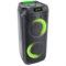 Ibiza - LYRA400-2x6,5-300W batteriebetriebene Lautsprecher mit beleuchtetem Tieftöner, Bluetooth, Micro-SD, AUX und USB - Schwarz