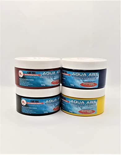 Aqua Art Ink Halftone CMYK Screenprinting Process Colour Set (100)