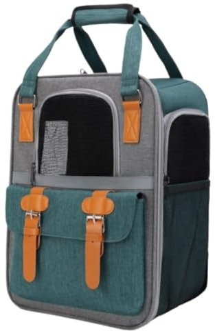Hundetasche Katzenrucksack Haustier Rucksäcke Haustierträger, Atmungsaktives Mesh-Hunderucksack, Faltbar, Große Kapazität, Katzen-Tragetasche, Outdoor-Reise, Heimtierbedarfstasche Katzentasche Haustie