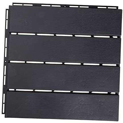 DIYEAH 5 Pièces Revêtement Sol Extérieur Composite Étanche Antidérapant pour Balcon et Piscine Emboîtable Résistante à Humidité pour Terrasse et Jardin