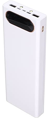 Jectse Support de Périphérique de Charge de Batterie 10W avec écran LCD, Boîtier de Banque de Performances de Bricolage Portable pour 10 Batteries, Connexions USB à Double Sortie pour Téléphones