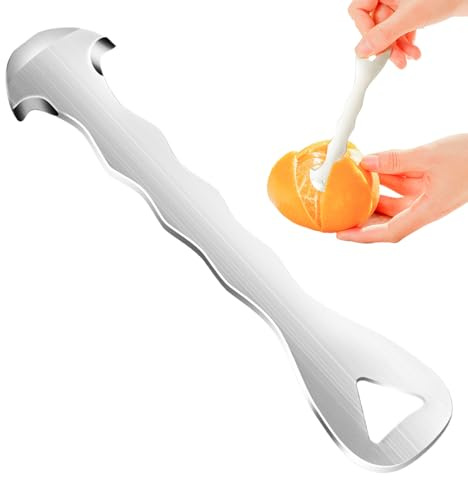 Ahuuen Pelador de Naranjas - Pelador de Cítricos - Accesorio De Acero Inoxidable Portátil Para Pomelo Limón Fruta | Cocina Y Hogar