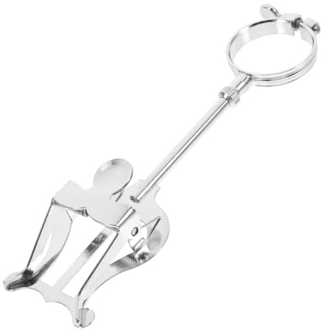 LIFKOME Atril de Calle para Clarinete Portátil de Hierro Color Plata, Resistente Soporte Firme para Partituras Musicales en Movimiento