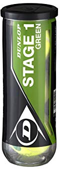 Dunlop Tennisball Stage 1 Green - für Kinder & Anfänger im Großfeld (1x3er Dose)