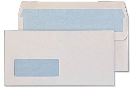 Blake Purely Everyday DL 110 x 220 mm 80gsm Self Seal Window Envelopes (FL2884) White - Pack of 1000