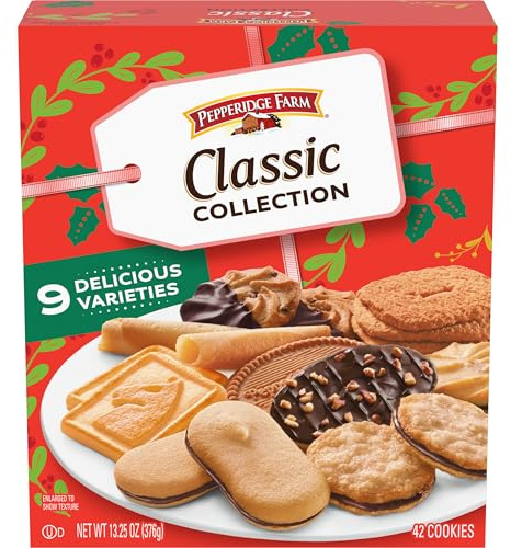 Pepperidge Farm Biscotti della collezione classica, 9 varietà di biscotti, scatola da 12 once