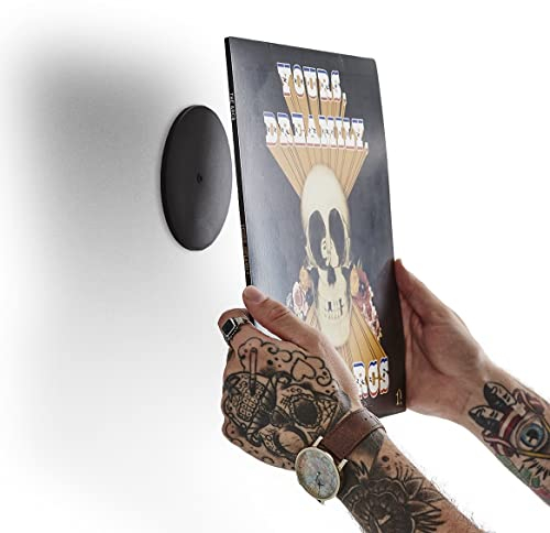 Twelve inch Vinyl Schallplatten Wandhalterung - Art Deco aus Bambusholz für stilvolles LP Album Display