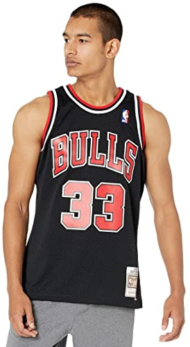 Mitchell&Ness 2.0 Chi. Bulls Shirt schwarz/schwarz L