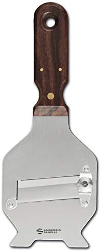 Sanelli Ambrogio 1720.000 Affettatartufi tagliatartufi con Manico Palissandro e Lama Liscia, Acciaio Inossidabile, Marrone, 25.0x8.5x2.0 cm