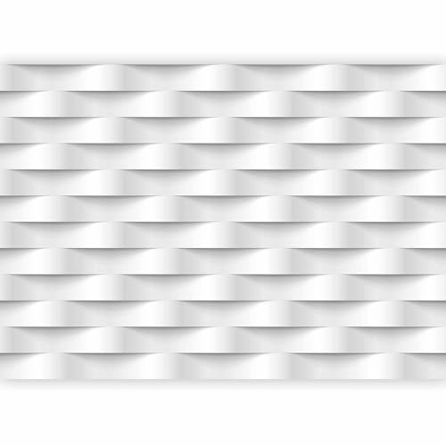 Fotomurale - Carta da parati 400x280 cm TNT Murale alla moda Decorazione da Muro XXL Poster Gigante Design Carta per Pareti Astrazione bianco 3D f-B-0060-a-a