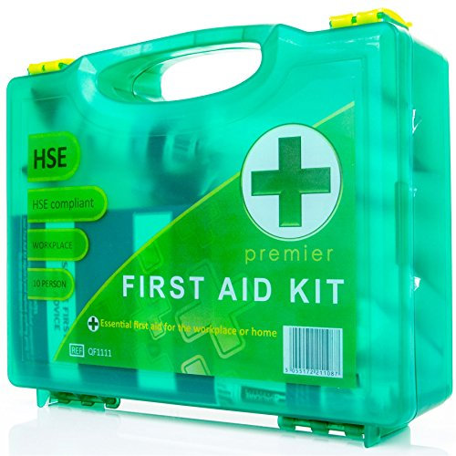 White Hinge Limited HSE Approved Wall Mountable Hard Case First Aid Kit 1-10 Person