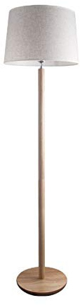 Lampadaire Led Lampe Sur Pied Dimmable De Salon, Bois Flotte Gris Scandinave Interieur, Moderne Industriel Vintage Design Lampe Halogene A Pied, E27, Lampe Lecture Avec Variateur, incluse 7W ampoule