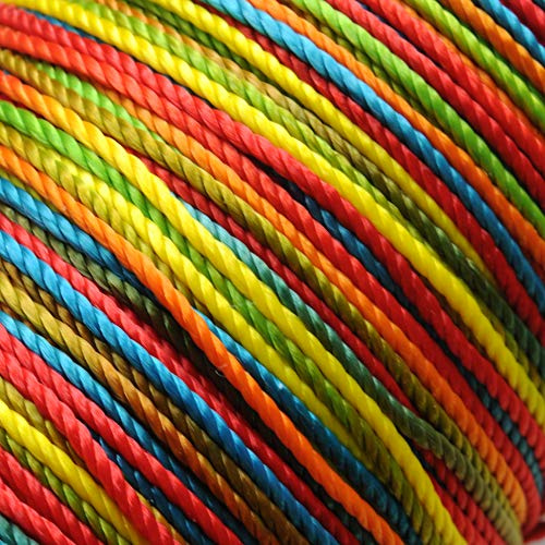 Ganzoo Takel cord Dip-Dye Parrot, cordino 1 mm su bobina 40 m per fasciature regolari e takeling di precisione su cordame, PPM e paracord, per capi corda, passanti, nodi, bracciali e lavori manuali