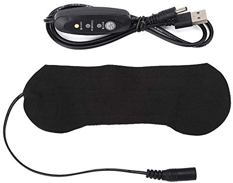 Masque Chauffant pour les Yeux, Vêtements électriques Portables USB, Coussin Chauffant pour les Yeux, Patch Chauffant pour les Yeux, Tapis Chauffant pour le Sommeil, les Yeux Secs, la Blépharite, les