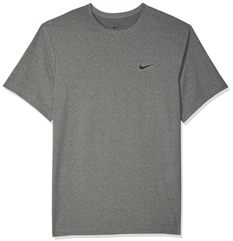 NIKE Men's M NK DF UV HYVERSE SS T-Shirt, Smoke Grey/HTR/Black, M