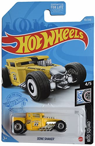 Hot Wheels Bone Shaker, Rod Squad 4/5 [Yellow]