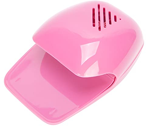 Professioneller Nagelgebläse Nagellack – Tragbares Nagellack-Gel-Trocknergebläse – Batteriebetriebenes Nagelkunstgebläse – Maniküre-Werkzeug den Salon zu Hause (Rosa)