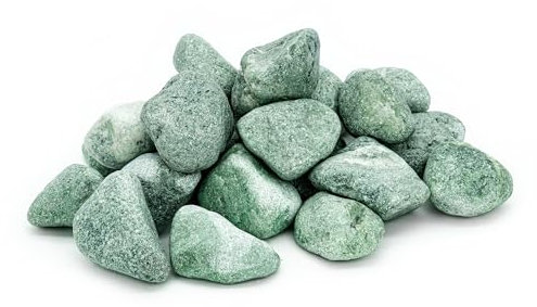 Sauflex Pierres de sauna en jadéite 15 kg – Arrondies, 3 à 5 cm | Durabilité maximale, chaleur longue durée | Pour poêles de sauna électriques et à bois
