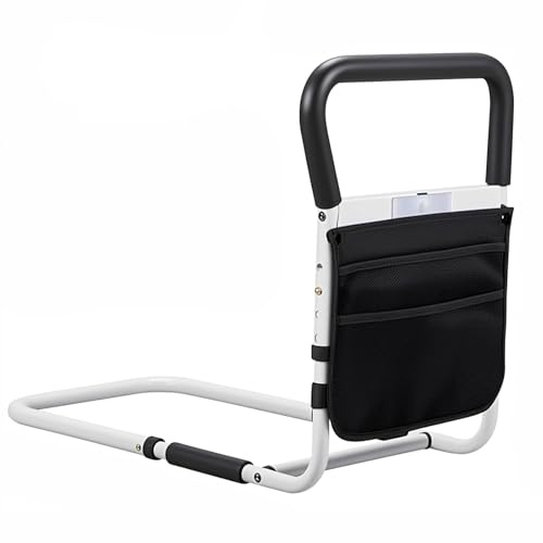 iFCOW Bed Rails for Elderly Adults Safety Bed Assist Handrail Bar with Motion Light Storage Pockets Fit Any Bed for Disabled Pregnant Women Seniors Children
