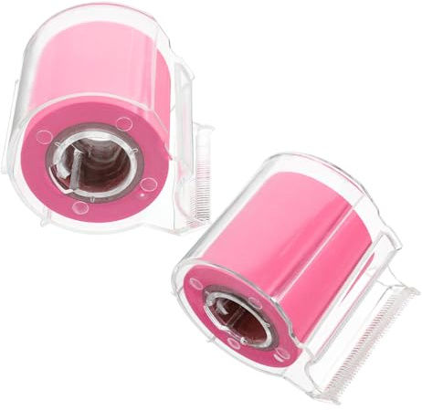 SHERCHPRY 2 Rotoli Blocco Note Adesivo Rotolo 2 Pezzi Colore Rosa Fucsia, Foglietti Adesivi Autoadesivi Compatti per Ufficio, Casa e Scuola, Adesivo Forte e Rimuovibile senza Residui, Note