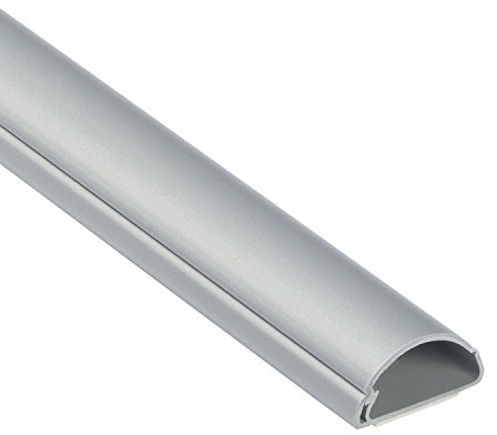 D-Line 1M3015A, Passacavi, Canalina Passacavi - 30 x 15 mm - 1 m Lunghezza - Effetto Alluminio