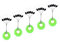 NEU AMZfishing® Gummistopper oval oder rund in 3 Größen | Posenstopper | Stopper Angeln | Schnurstopper | Silikonstopper (5, Oval M)