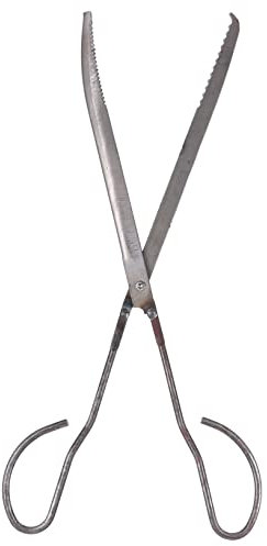 GREENADSCAPE 1 Pc Pinze per anguille pinza cucina pinza barbecue Pinza per granchi Pinza per aragoste artiglio attirare pinza per aragosta strumento di bloccaggio dell'aragosta acciaio Black