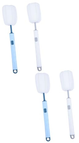 ULTECHNOVO 2 Series Kit De Cepillos Lavabotellas Limpiador De Pipas Rejilla De Ventilación para Vasos Fregador Limpiador Portátil De Botellas Secador Pajita para Bebidas 2 Piezas