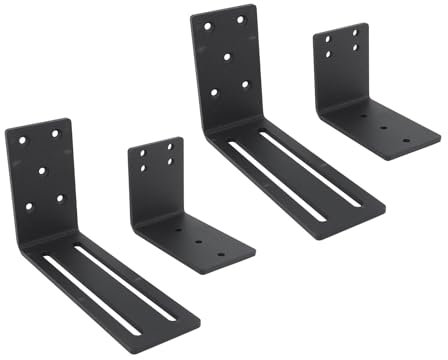 Barricade Brackets, Porte Réglable, Tamis pour le Sous-sol de Garage, Acier au Carbone, Prévention de la Rouille, Vis à Tapisser les Vis
