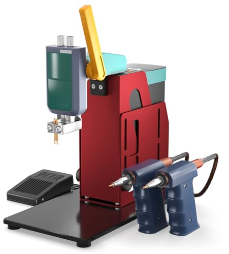 GLITTER Spot Welder, 24000W 4000A Battery Spot Welder, Aluminum to Nickel Spot Welder for Lithium Batteries, Height Adjustable 99 Gears Battery Welder for 18650 LiFePO4 Lithium Battery DIY Kit, 801H+