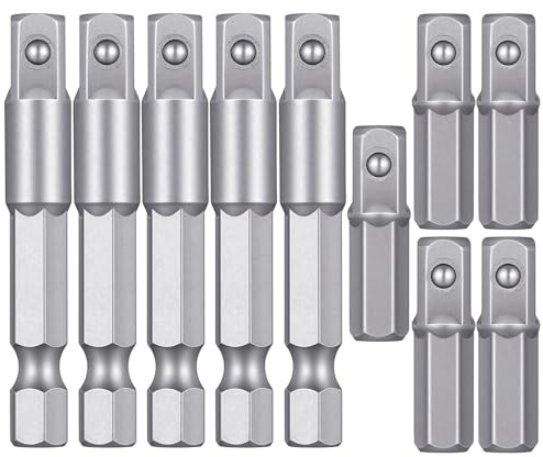 10 Stück 1/4 Steckschlüssel Adapter, Sechskantschaft Steckschlüssel