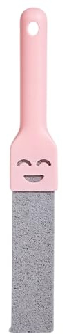 Pumice Stone Toilet Bowl Cleaner with Handle, Scouring Sticks Remove Toilet Bowl Hard Water Rings, Calcium Buildup and Rust Suitable for Cleaning Toilet, Oven, Pool, Grill, Bathtubs (Pink)