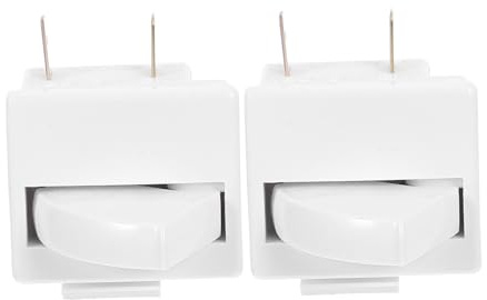 Homoyoyo 2 Piezas Interruptor Luz Puerta Frigorífico Control Luz Interior Fácil Instalación Compatible con Mayoría Accesorios Reemplazo Puerta Frigorífico