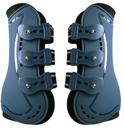 Botas deportivas para caballos - Protector de patas delanteras | Botas de caballo transpirables que absorben los golpes para competición de entrenamiento de equitación ecuestre para montar en senderos