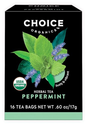 Choice Organic, Peppermint Herb Tea, 16 ct