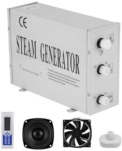 YJINGRUI Generatore di Vapore Sauna Bagno Sauna per casa Spa con regolatore Digitale di Temperatura (220V 3KW)