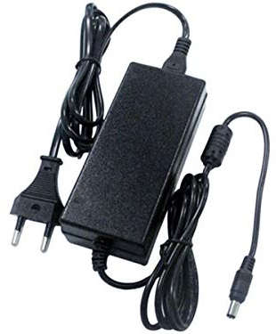 LEDLUX CV7247 Trafo Netzteil 24V 2,5A 60W mit Hausstecker AC220V auf DC 24V IP44, schwarz