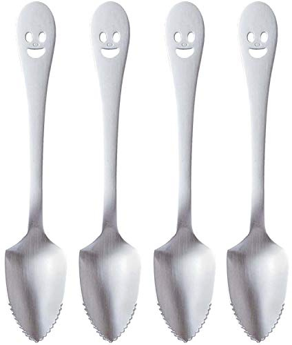 Nagao NY-8 Tsubamesanjo Nico Grape Spoon, Set of 4, 5.4 inches (13.8 cm), Made in Japan