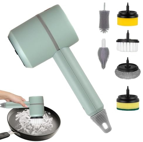 Maciun Brosse à récurer sans fil | Nettoyeur de cuisine portable | Brosse à chaussures automatique multifonction pour sol, carrelage, évier, fenêtre