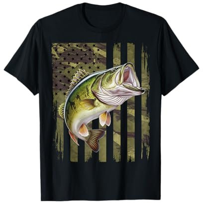 Camo Angelbekleidung mit amerikanischer Flagge T-Shirt